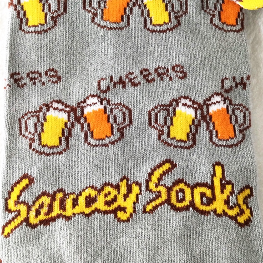 SAUCEY SOCKS “Please Bring Me a Beer” Knee‑Highs – Size L – NWT - Picture 8 of 14